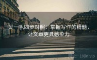 爱一帆四步对照：掌握写作的精髓，让文章更具感染力