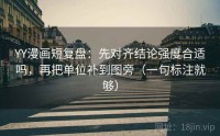 YY漫画短复盘：先对齐结论强度合适吗，再把单位补到图旁（一句标注就够）